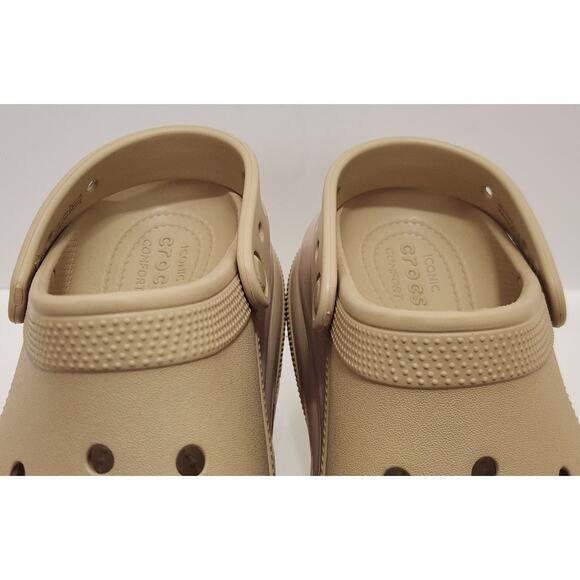 Crocs Chai Pink Classic Mega Crush Slip On Platform Clogs Shoes US W7 M5 - Picture 9 of 11